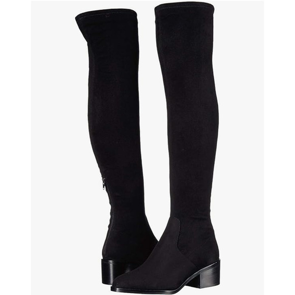 Steve Madden Women's Georgette Over the Knee Boots Size 8 Black Pull On NIB - Picture 3 of 13